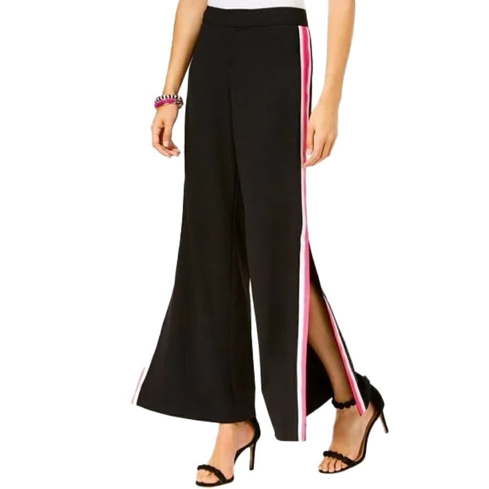 🆕 INC International Concepts Womens Vented Wide Leg Pants size 0
